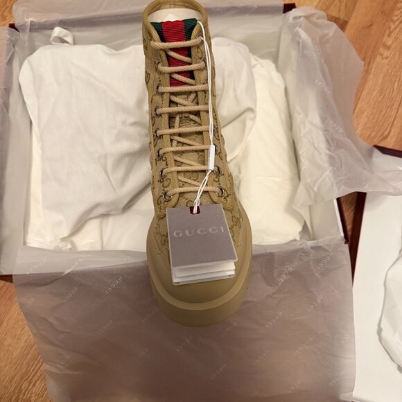 Never Worn Gucci Men\'s Lug-Sole Boot
